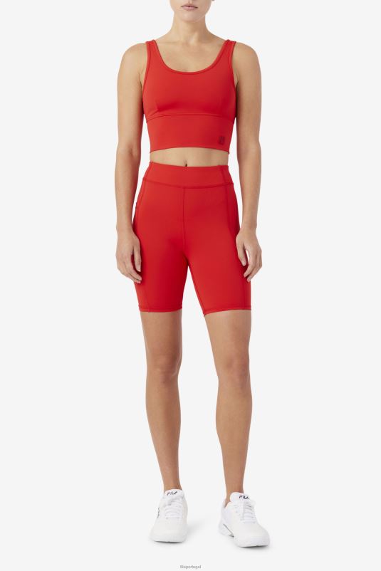 PPH0J1666 vermelho FILA short fila vermelho tiana bike