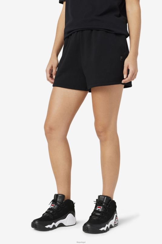 PPH0J1667 preto FILA nalani short preto fila