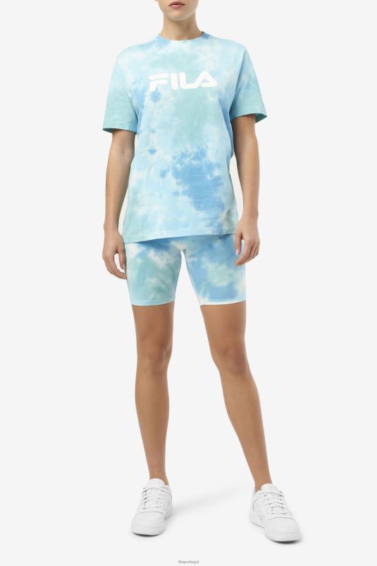 PPH0J1675 branco/splish/tudo/latigo bay FILA short fila taima tie dye bike branco/splish/tudo/latigo bay