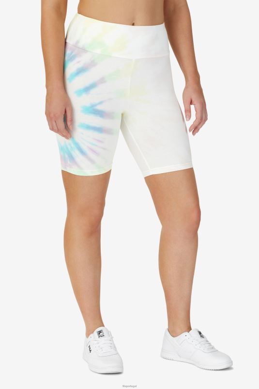PPH0J1676 tie-dye creme duplo FILA Taima Tie Dye Bike Short Fila Double Cream Tie Dye