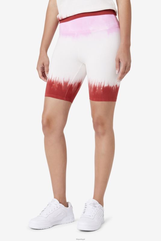 PPH0J1682 pirueta/branco/vermelho terra FILA short taima tie dye bike fila pirouette/branco/vermelho terra