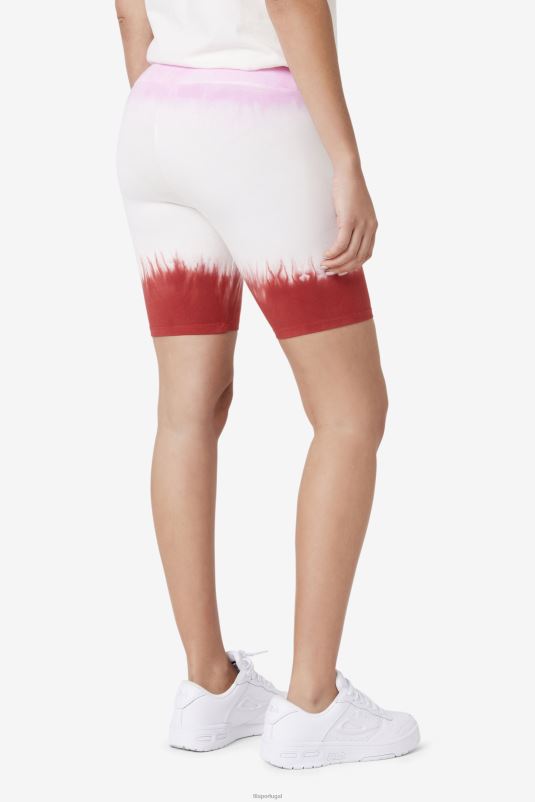 PPH0J1682 pirueta/branco/vermelho terra FILA short taima tie dye bike fila pirouette/branco/vermelho terra