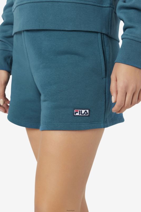 PPH0J1685 coral azul FILA diara high rise short azul coral fila