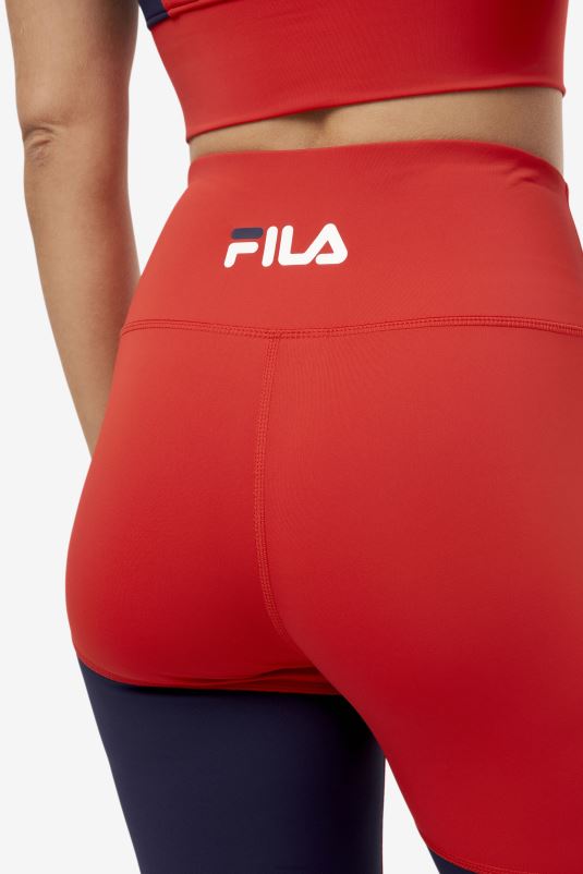 PPH0J1690 vermelho FILA short fila vermelho marley bike