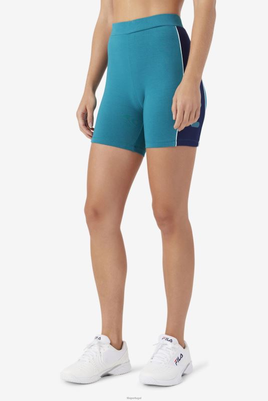 PPH0J1696 lago profundo/marinha/água gelada FILA shorts fila deep lake/navy/iced aqua davina bike