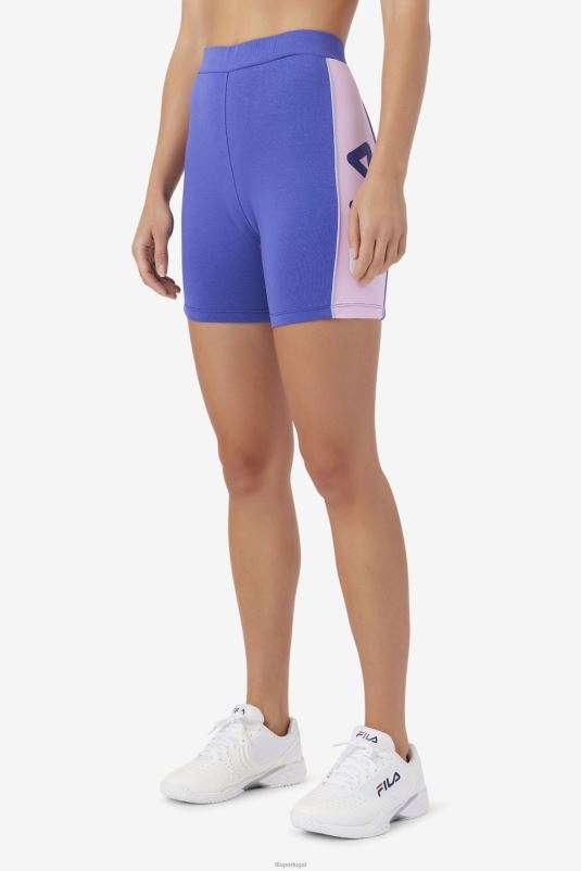 PPH0J1698 azul/orquídea/azul/branco FILA short fila davina bike azul/orquídea/azul/branco