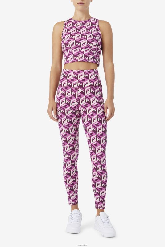 PPH0J1704 rouge/potpourri/vinho de uva FILA rouge/potpourri/vinho de uva karteras 7/8 tight fila