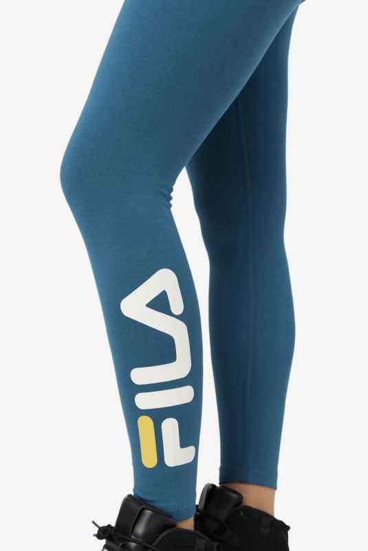 PPH0J1710 coral azul FILA legging azul coral elora fila