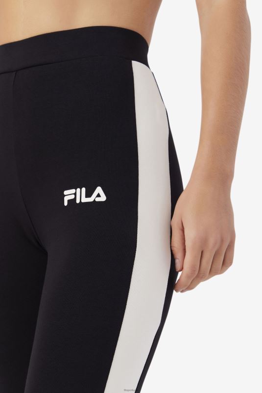 PPH0J1717 preto/gardênia/vermelho FILA legging fila mercy preto/gardênia/vermelho