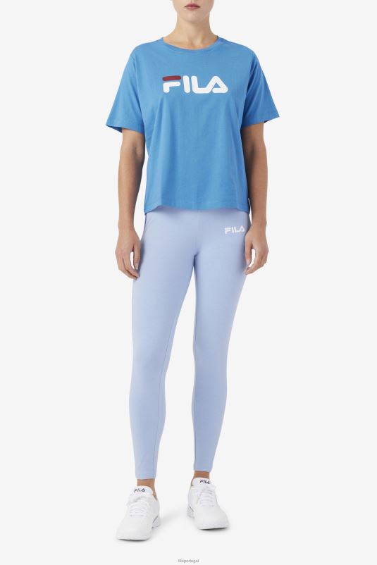 PPH0J1724 azul/branco/azul FILA legging misericórdia fila azul/branco/azul