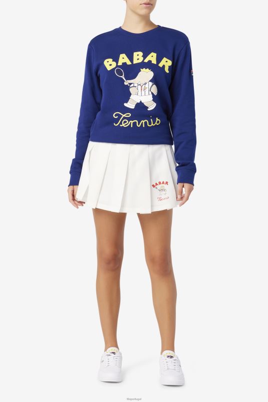 PPH0J1751 branco FILA fila x rb babar lovell saia branca fila