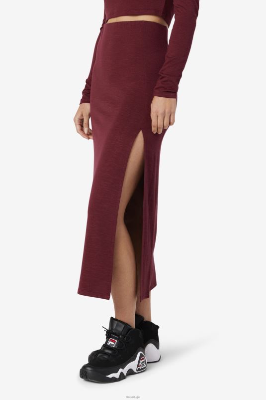 PPH0J1752 porto fulvo FILA saia midi tawny port londyn fila