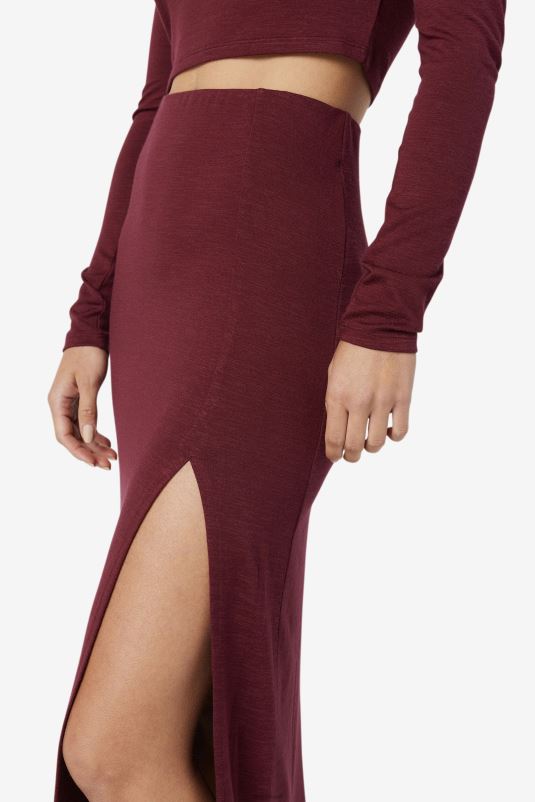 PPH0J1752 porto fulvo FILA saia midi tawny port londyn fila