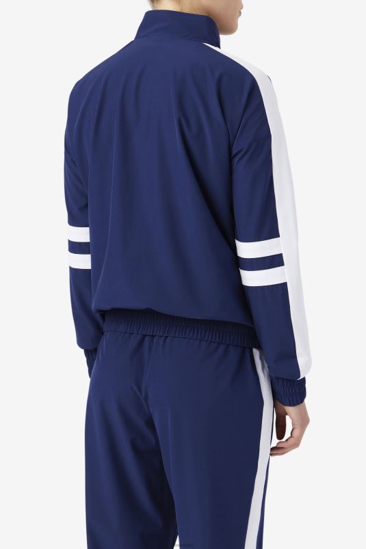 PPH0J1758 marinho/branco FILA jaqueta jovia azul marinho/branca fila