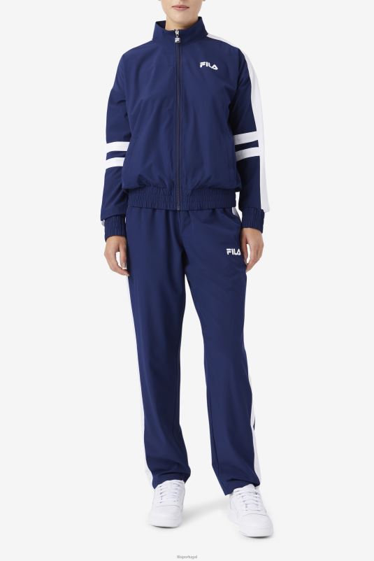 PPH0J1758 marinho/branco FILA jaqueta jovia azul marinho/branca fila