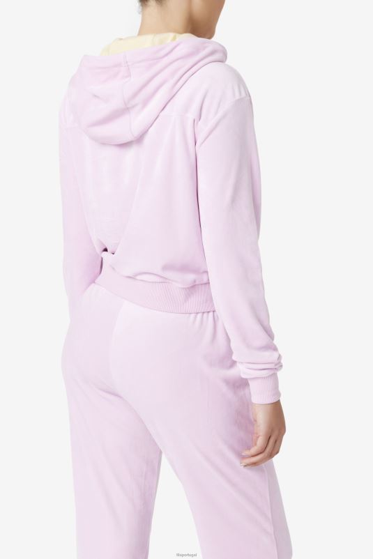 PPH0J1764 orquídea FILA jaqueta de veludo orquídea zura fila