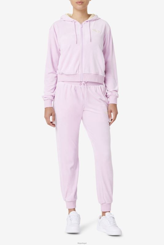 PPH0J1764 orquídea FILA jaqueta de veludo orquídea zura fila