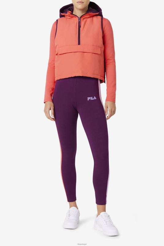 PPH0J1784 pimenta caiena/beterraba em conserva FILA nevaeh colete meio zíper fila cayenne/beterraba em conserva