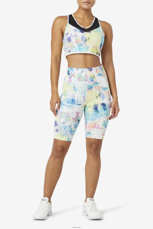 PPH0J1804 tie-dye/preto/branco FILA Sutiã fila tie dye/preto/branco uplift racerback