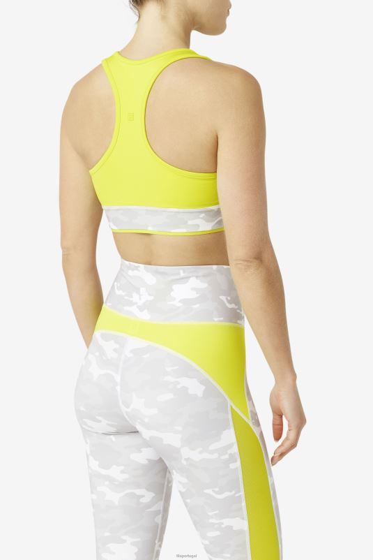 PPH0J1807 enxofre FILA fila uplift racerback bra top enxofre