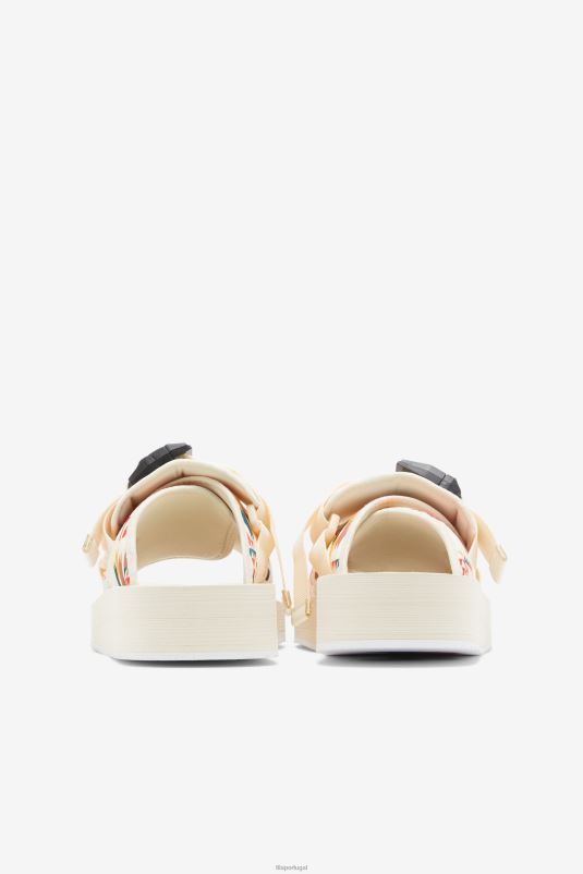 PPH0J181 gardênia/bug de junho/adobe FILA fila masculino sol-slide v2 gardenia/june bug/adobe