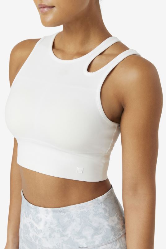 PPH0J1823 branco FILA uplift fatia crop bra top fila branco