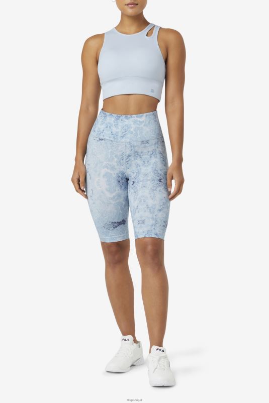 PPH0J1824 névoa azul FILA blue fog uplift slice crop bra top fila