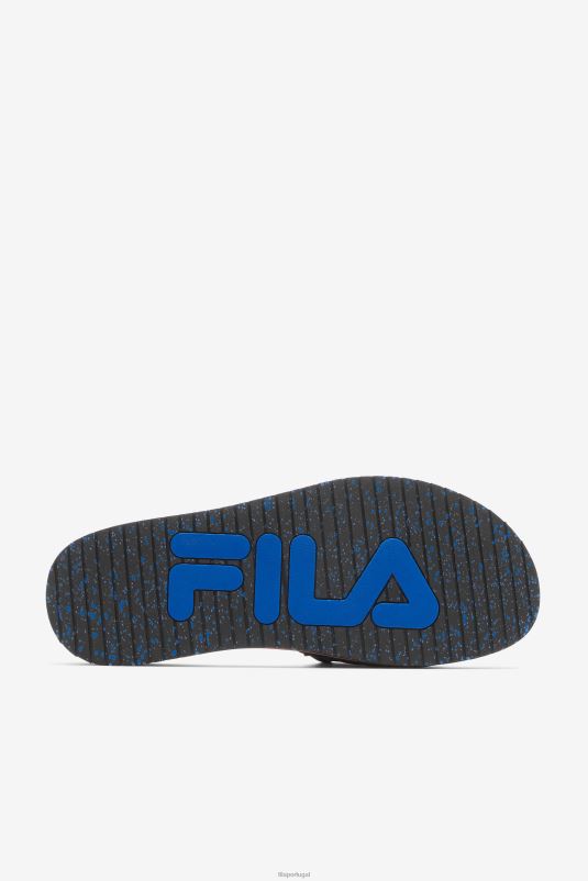 PPH0J183 preto/azul/vermelho laranja FILA slide lunar masculino fila preto/azul/vermelho laranja