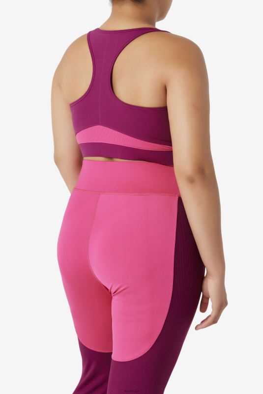 PPH0J1833 roxo magenta/rosa brilhante FILA sutiã esportivo fila uplift racerback magenta roxo/rosa brilhante