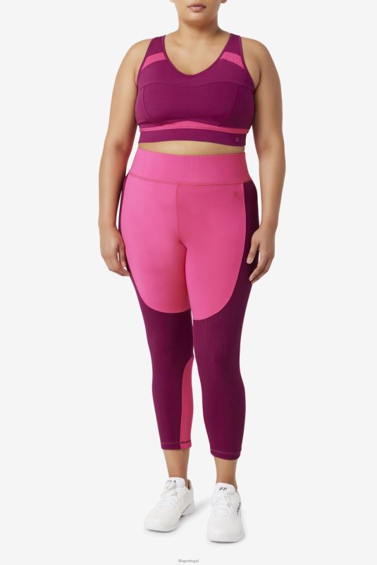 PPH0J1833 roxo magenta/rosa brilhante FILA sutiã esportivo fila uplift racerback magenta roxo/rosa brilhante