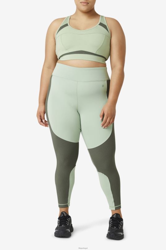 PPH0J1835 manjericão/tomilho FILA sutiã esportivo uplift racerback fila de manjericão/tomilho