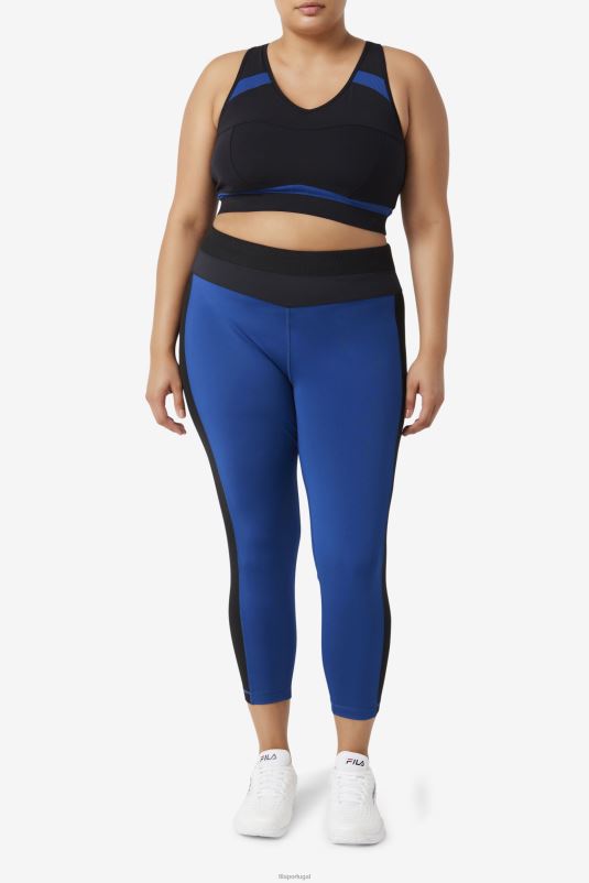 PPH0J1838 peônia preta/marinho FILA sutiã esportivo uplift racerback fila black/navy peony