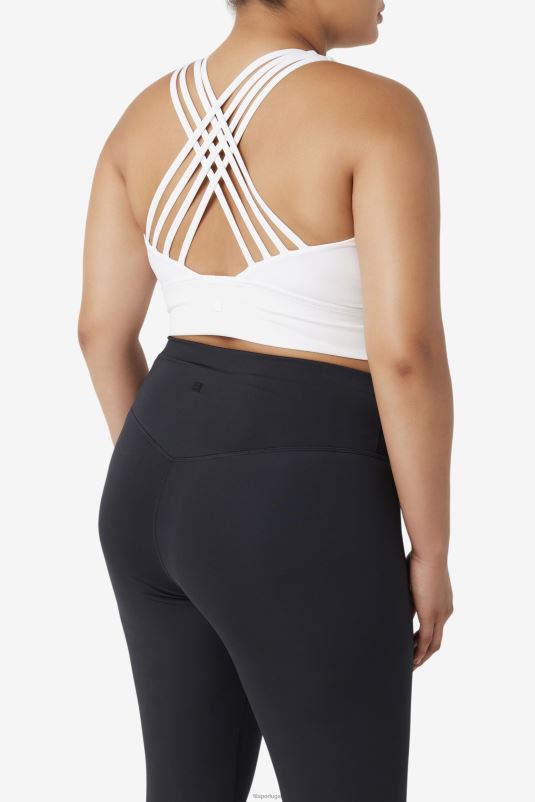 PPH0J1840 branco FILA sutiã esportivo fila branco uplift com gola alta
