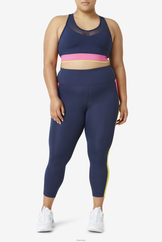 PPH0J1852 marinha FILA top de sutiã fila azul uplift racerback