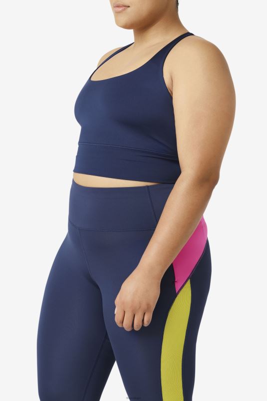 PPH0J1857 marinha FILA sutiã fila uplift cross back azul marinho