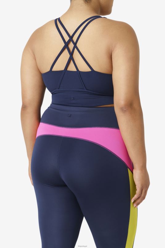 PPH0J1857 marinha FILA sutiã fila uplift cross back azul marinho