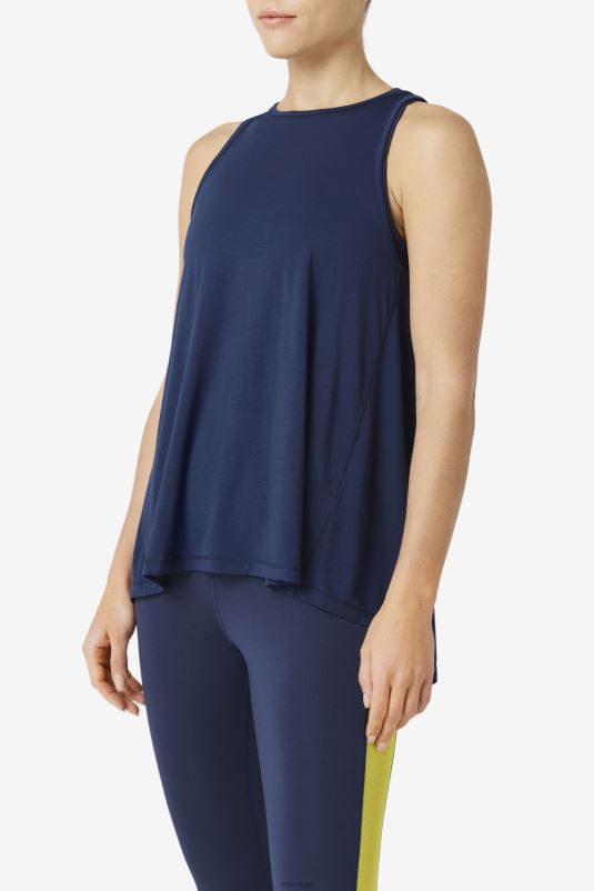 PPH0J1864 marinha FILA fila tank top fi-lux azul marinho