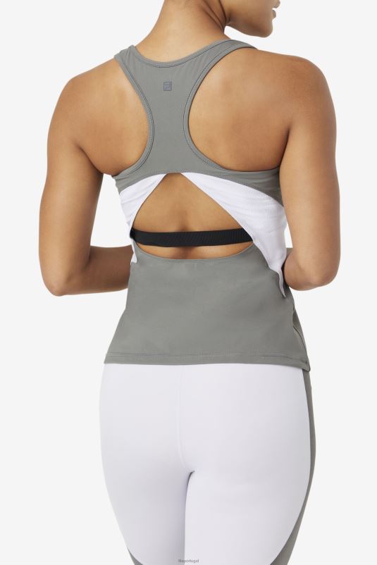 PPH0J1873 gárgula/azul lavanda FILA fila uplift open racerback regata gárgula/azul lavanda