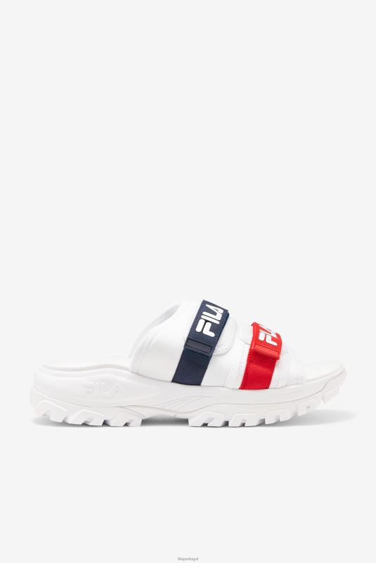 PPH0J188 branco/marinho/vermelho FILA slide outdoor masculino fila branco/marinho/vermelho