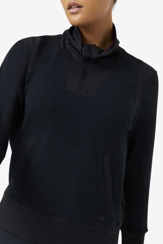 PPH0J1892 preto FILA fi-lux half zip fila preto