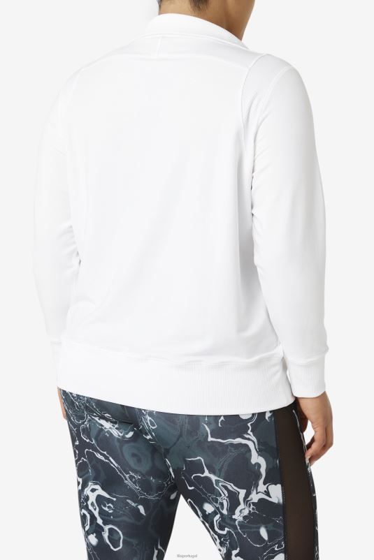 PPH0J1927 branco FILA fila fi-lux half zip branco