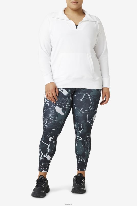 PPH0J1927 branco FILA fila fi-lux half zip branco