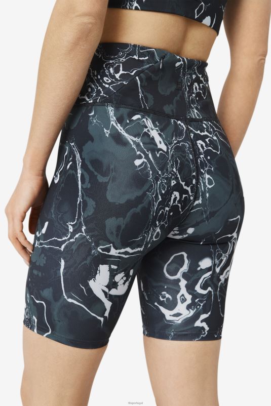 PPH0J1937 mármore preto FILA short bike forza 8inch fila preto mármore