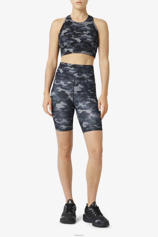 PPH0J1940 camuflado escuro/preto FILA short bike forza 8inch fila dark camo/preto