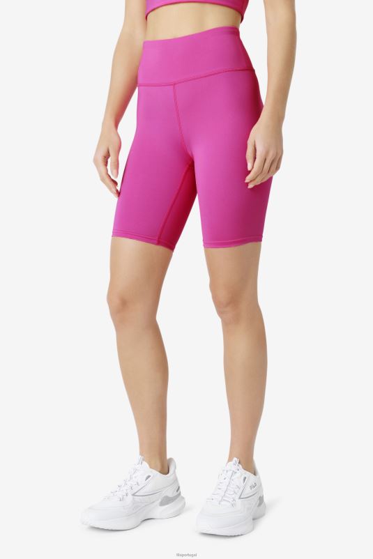 PPH0J1946 Rosa brilhante FILA short de bicicleta forza 8inch fila rosa brilhante