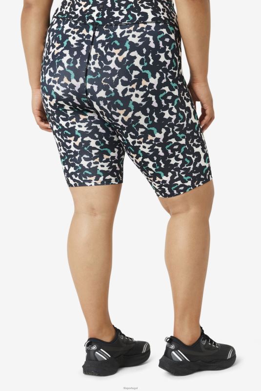 PPH0J1953 animal preto FILA short bike fila forza 8inch animal preto