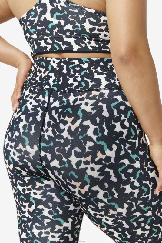 PPH0J1953 animal preto FILA short bike fila forza 8inch animal preto