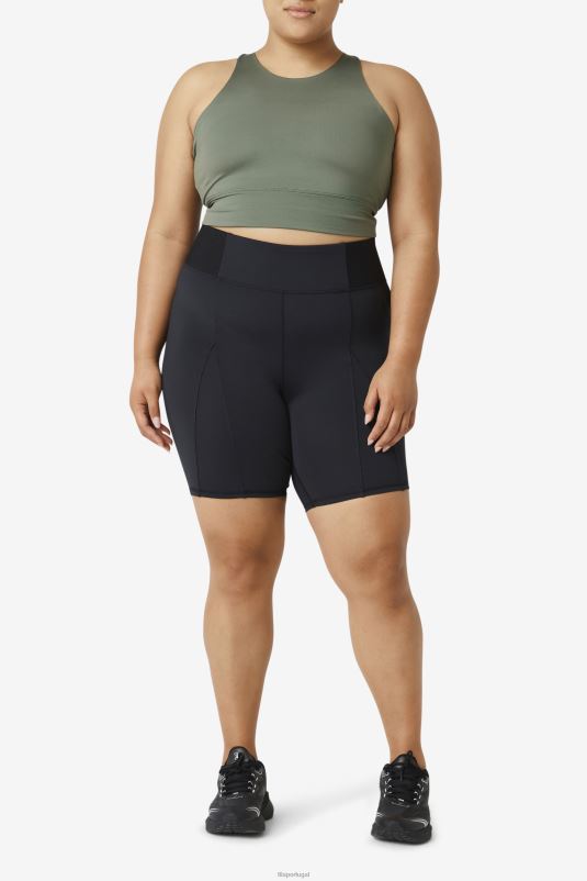 PPH0J1961 preto FILA short bike forza 8inch textura preto fila