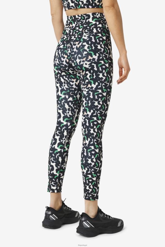 PPH0J1971 animal preto FILA legging fila forza 7/8 preta animal