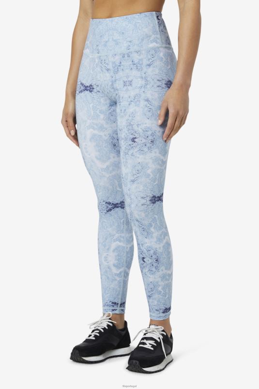 PPH0J1974 impressão de névoa azul FILA legging azul fog print forza elegante 7/8 fila
